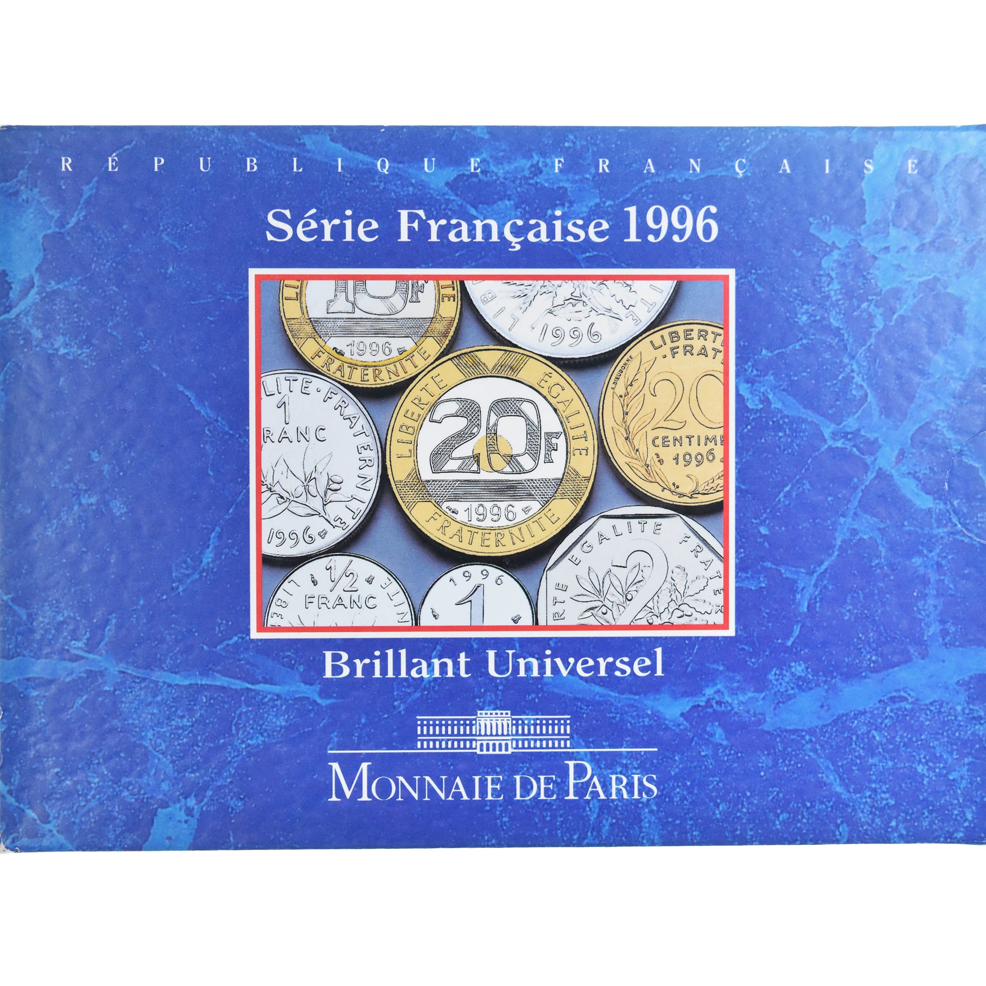Coin, France, Coffret 1 c. à 20 frs., 1996, Monnaie de Paris, BU, MS(65-70)