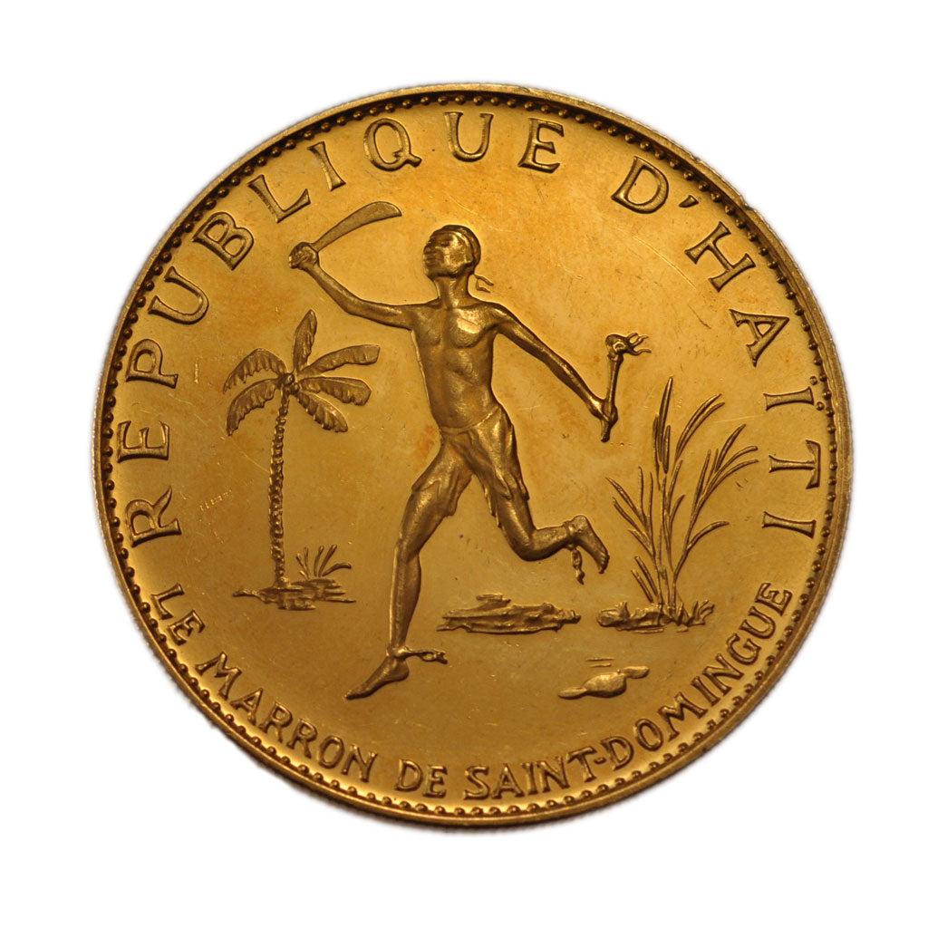 Haiti, 200 Gourdes, 1967, KM #70, MS(65-70), Gold, 39.40