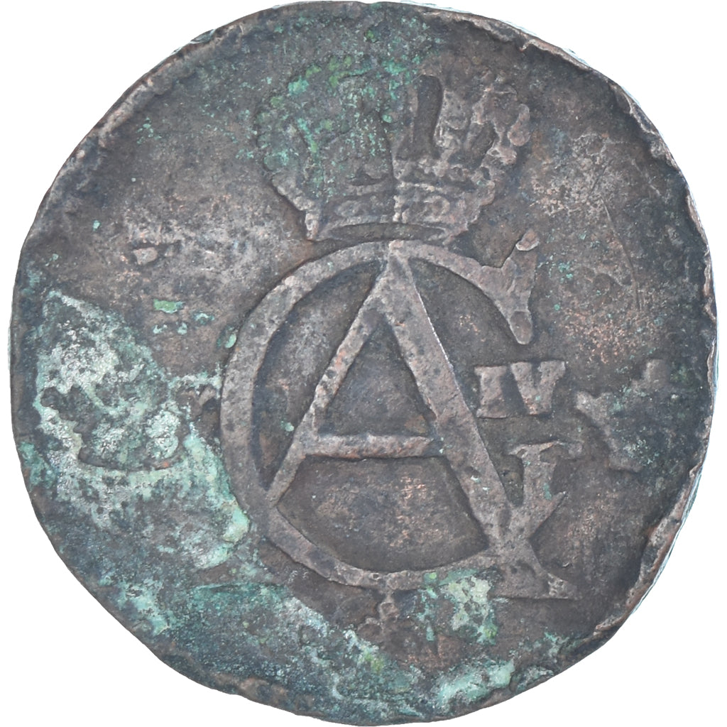 Moneta, Svezia, Gustaf IV Adolf, 1/4 Skilling, 1808, MB, Rame, KM:564