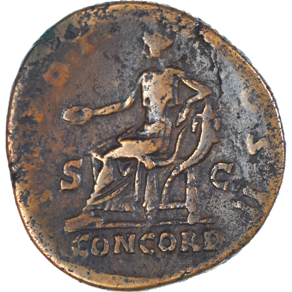 Coin, Aelius, Sestertius, 136-138, Rome, VF(30-35), Bronze, RIC:2650