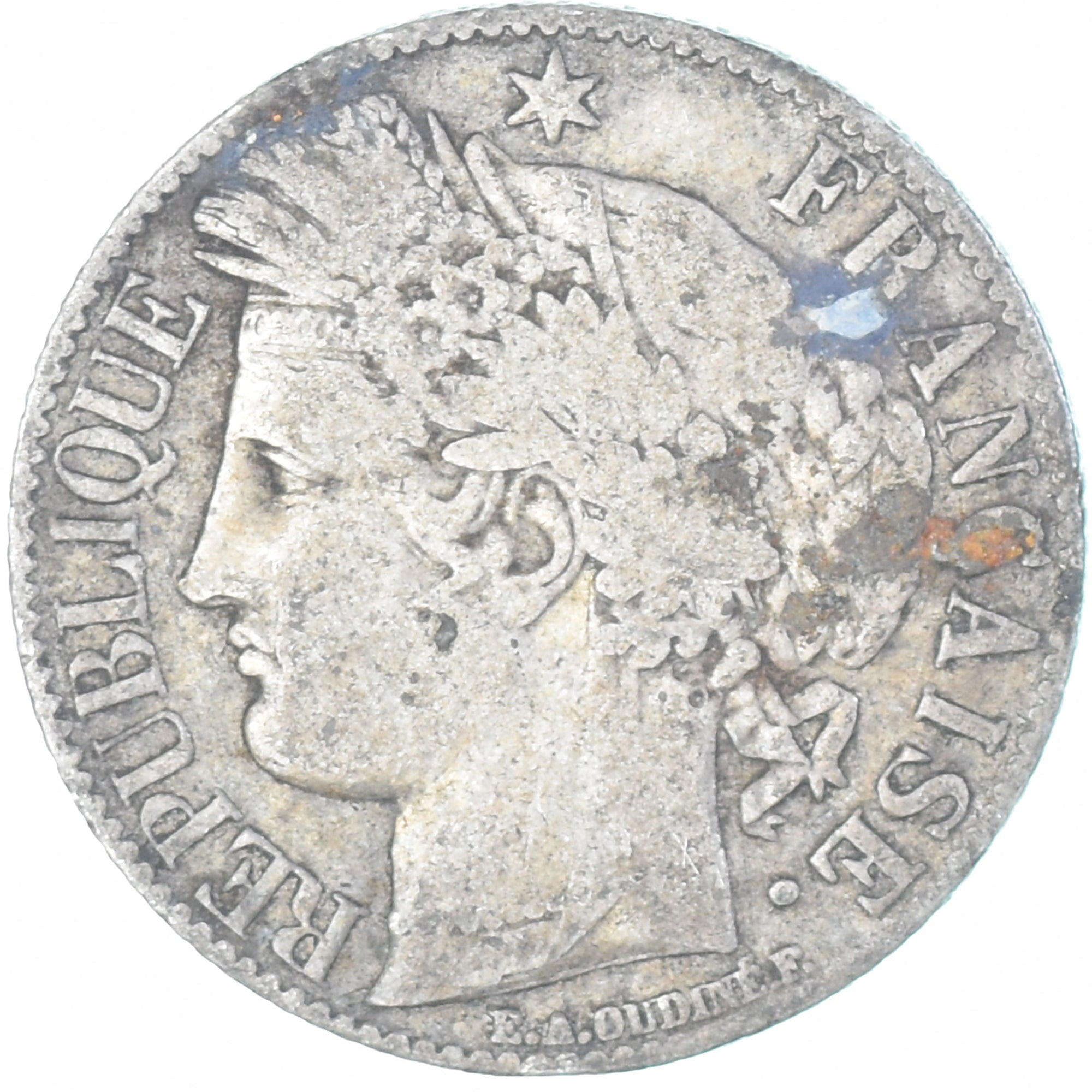 Coin, France, Cérès, 1 Franc, 1887, Paris, VF(30-35), Silver, KM:822.1
