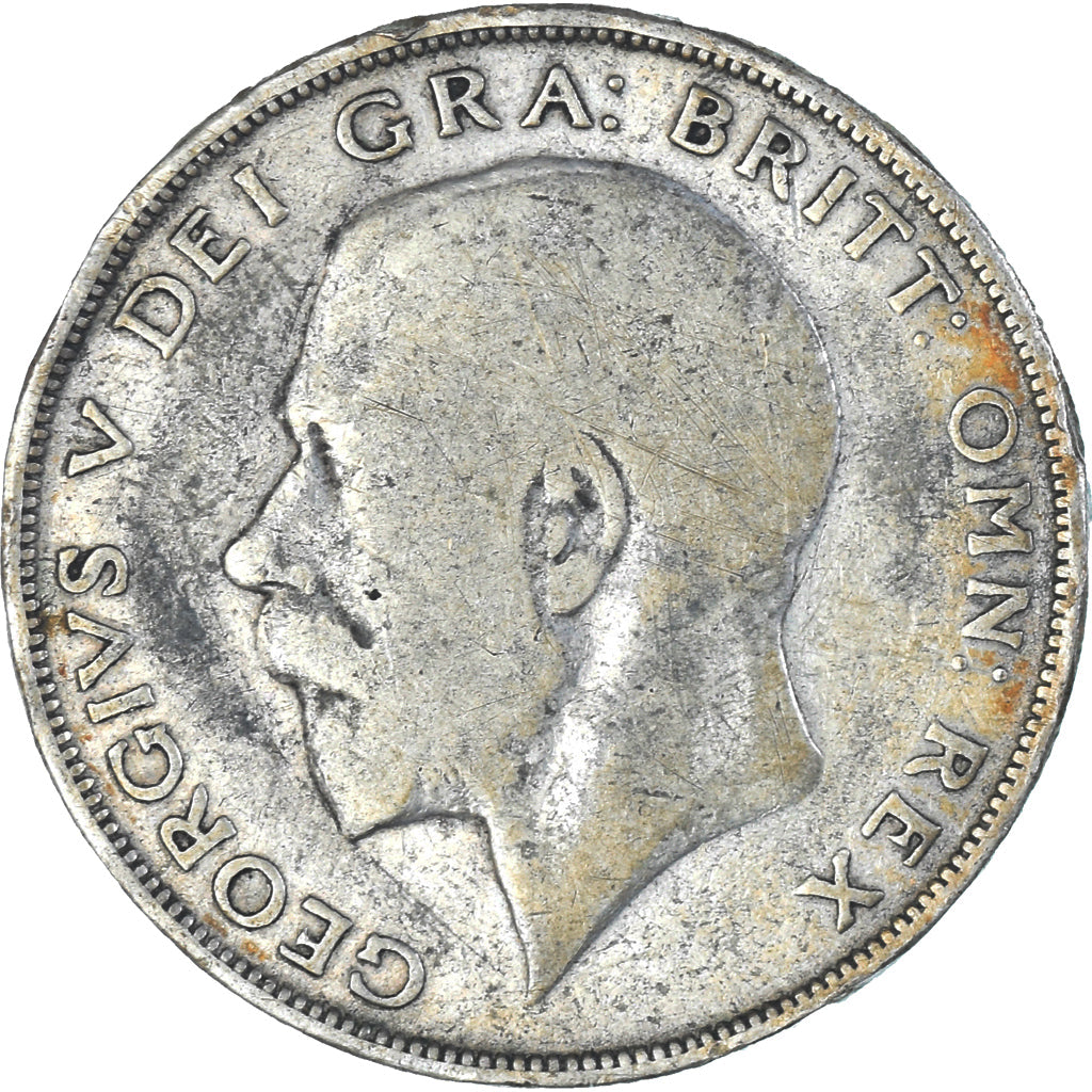 Monnaie, Grande-Bretagne, George V, 1/2 Crown, 1923, TB+, Argent, KM:818.2