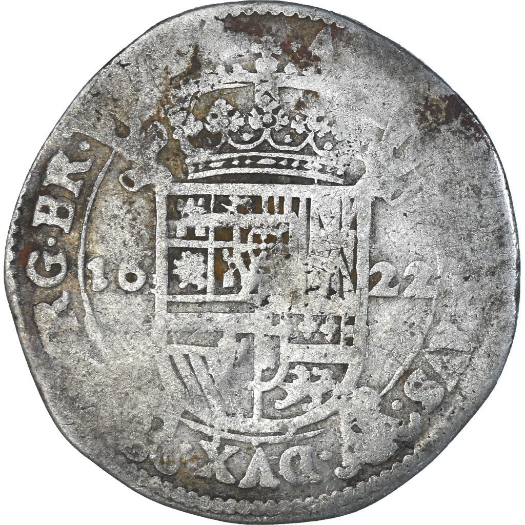 Moneta, Paesi Bassi Spagnoli, Philip IV, Escalin, 1622, Uncertain Mint, MB