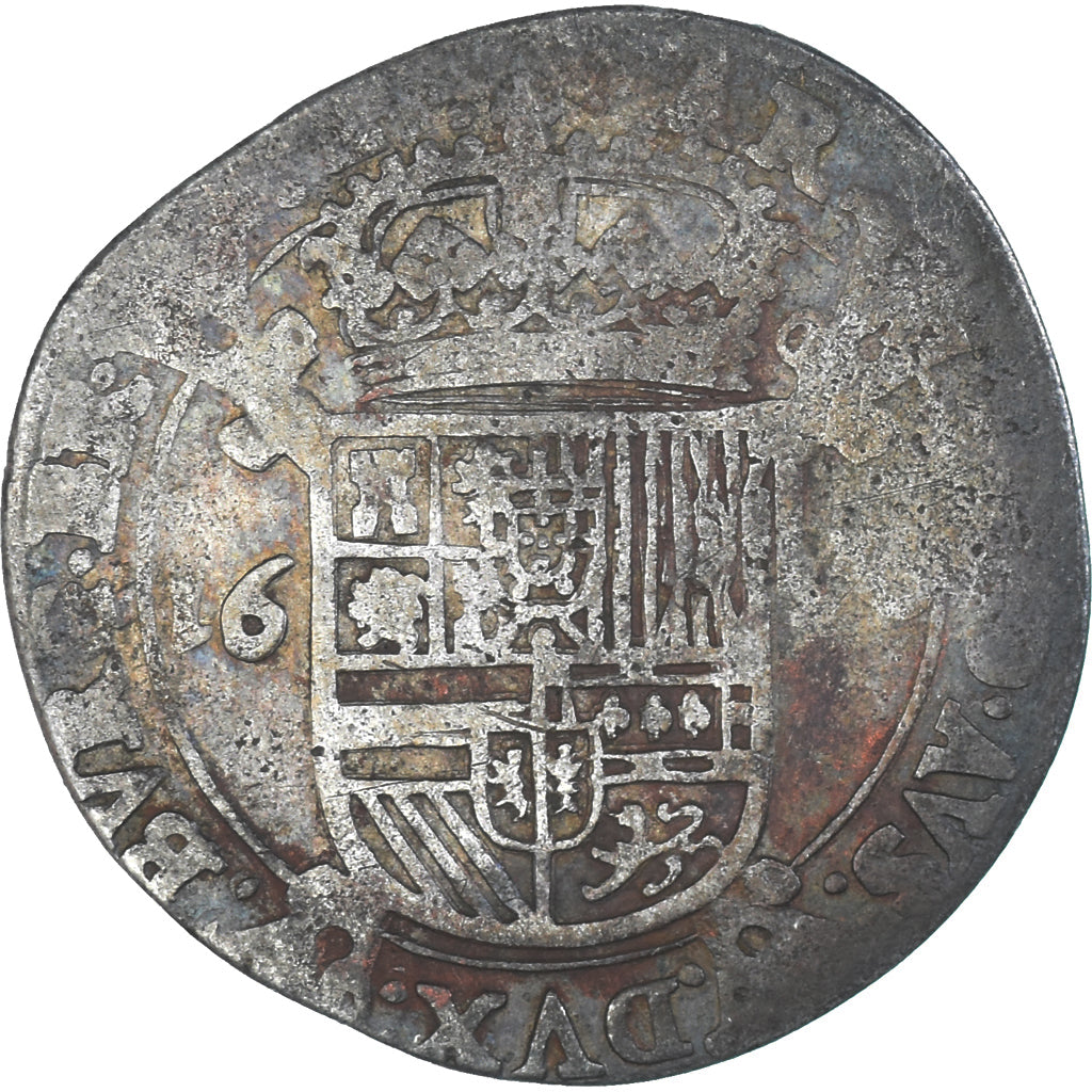 Coin, Spanish Netherlands, Philip IV, Escalin, 1635, VF(20-25), Silver