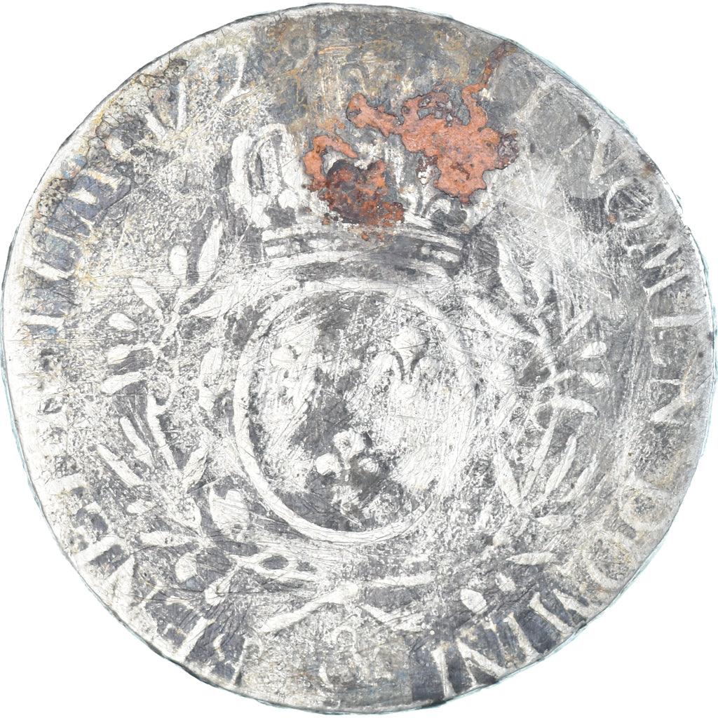 Coin, France, Louis XV, Ecu aux branches d'olivier, 1729, Aix, VF(20-25)
