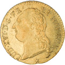 Moneta, Francja, Louis XVI, Louis d'or à la tête nue, 1789, Lille, EF(40-45)