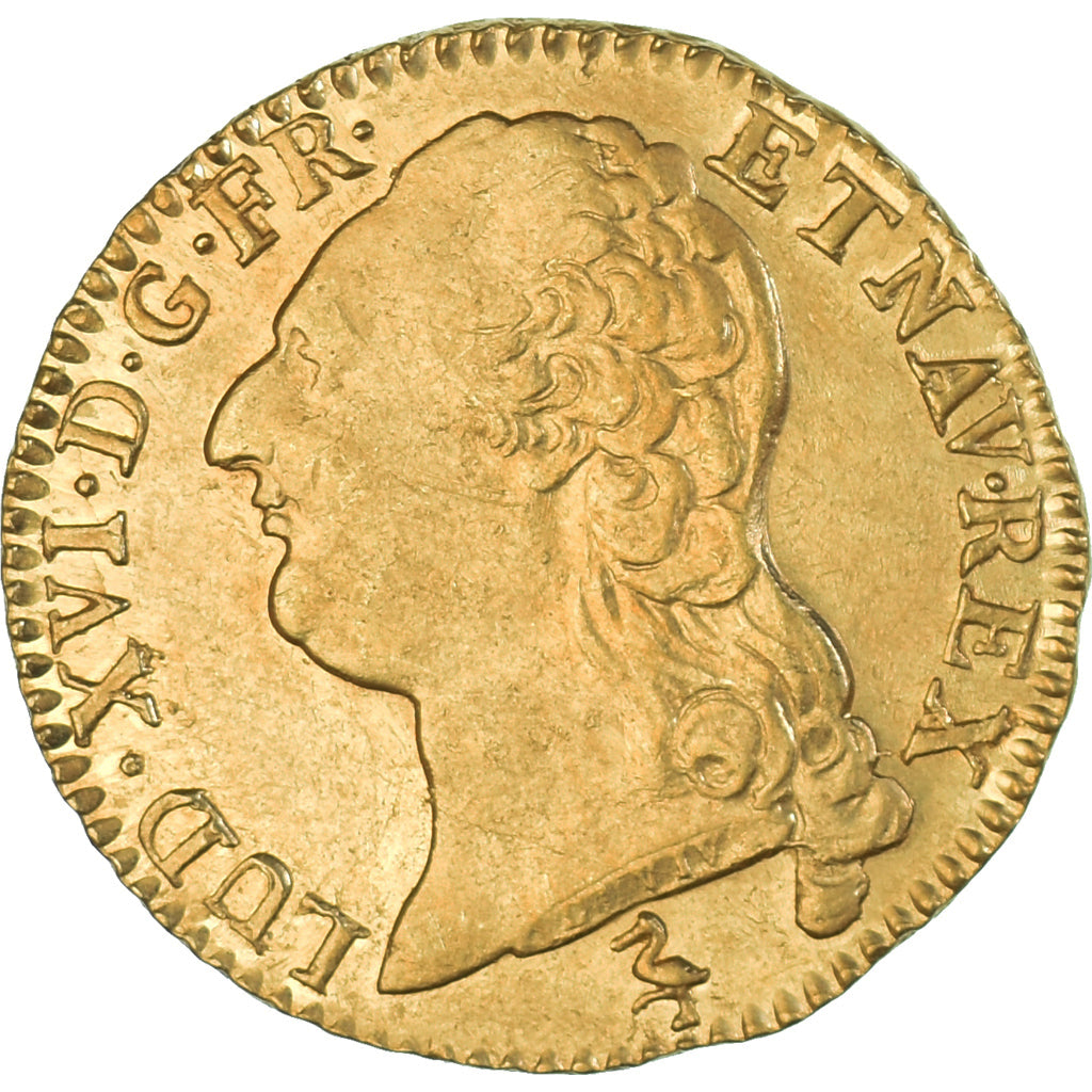 Moneta, Francia, Louis XVI, Louis d'or à la tête nue, 1787, Paris, BB+, Oro