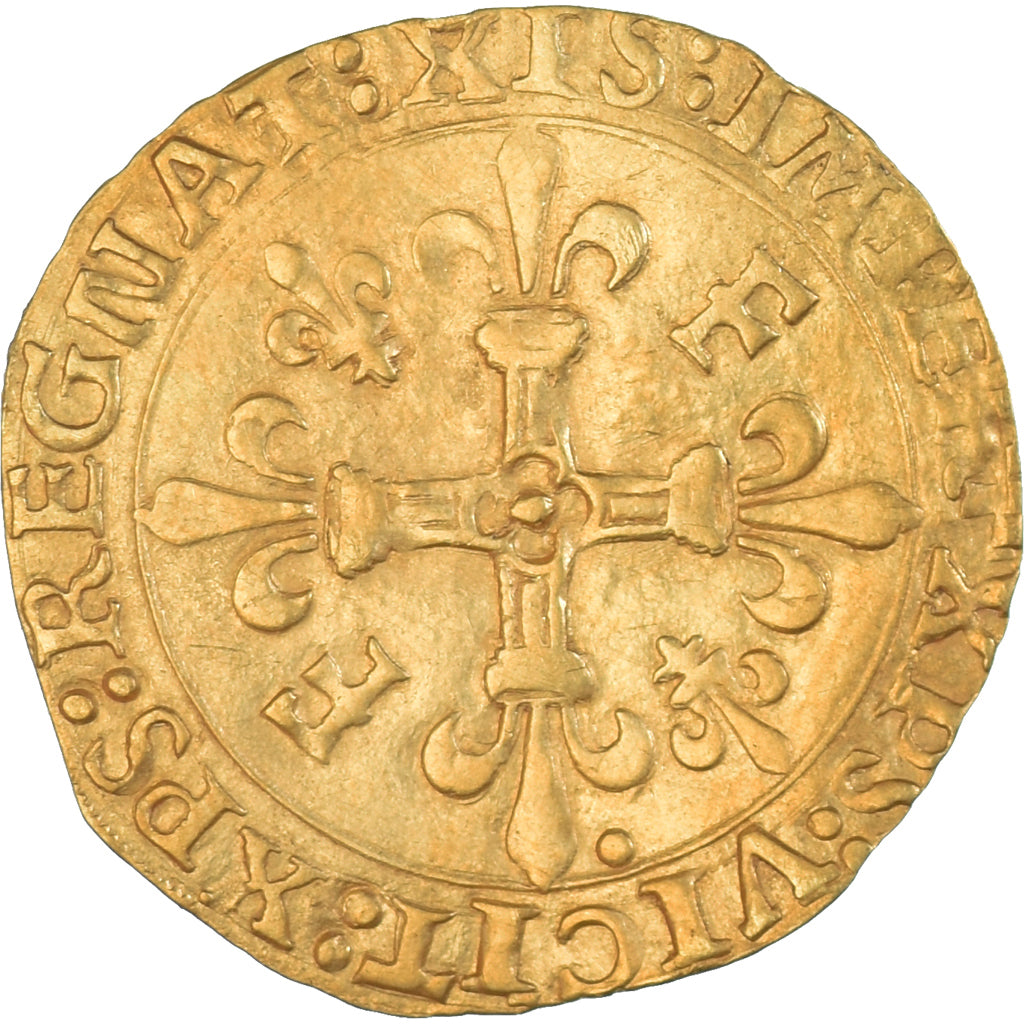 Moeda, França, François Ier, Écu d'or au soleil, 1519-1547, Toulouse, 5º