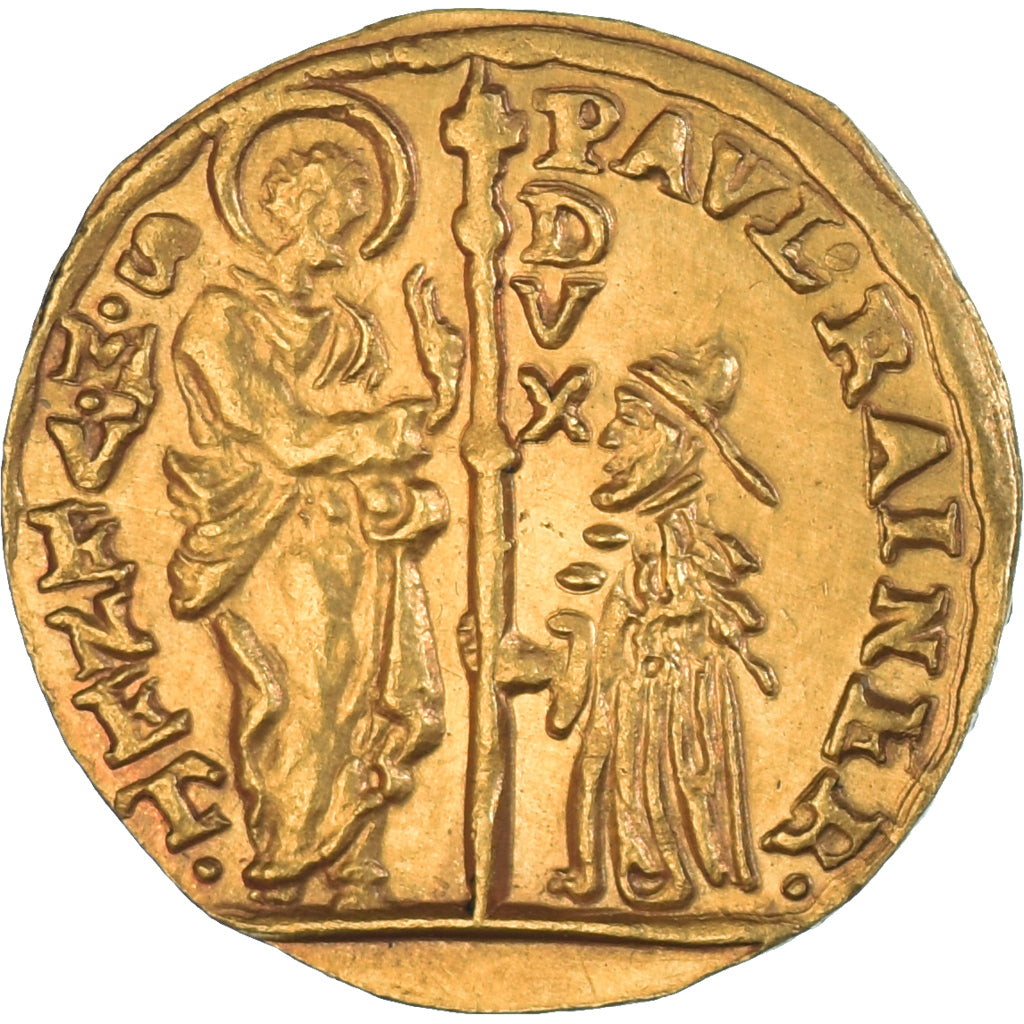 Coin, ITALIAN STATES, Paolo Renier, Zecchino, 1779-1789, Venice, AU(55-58)