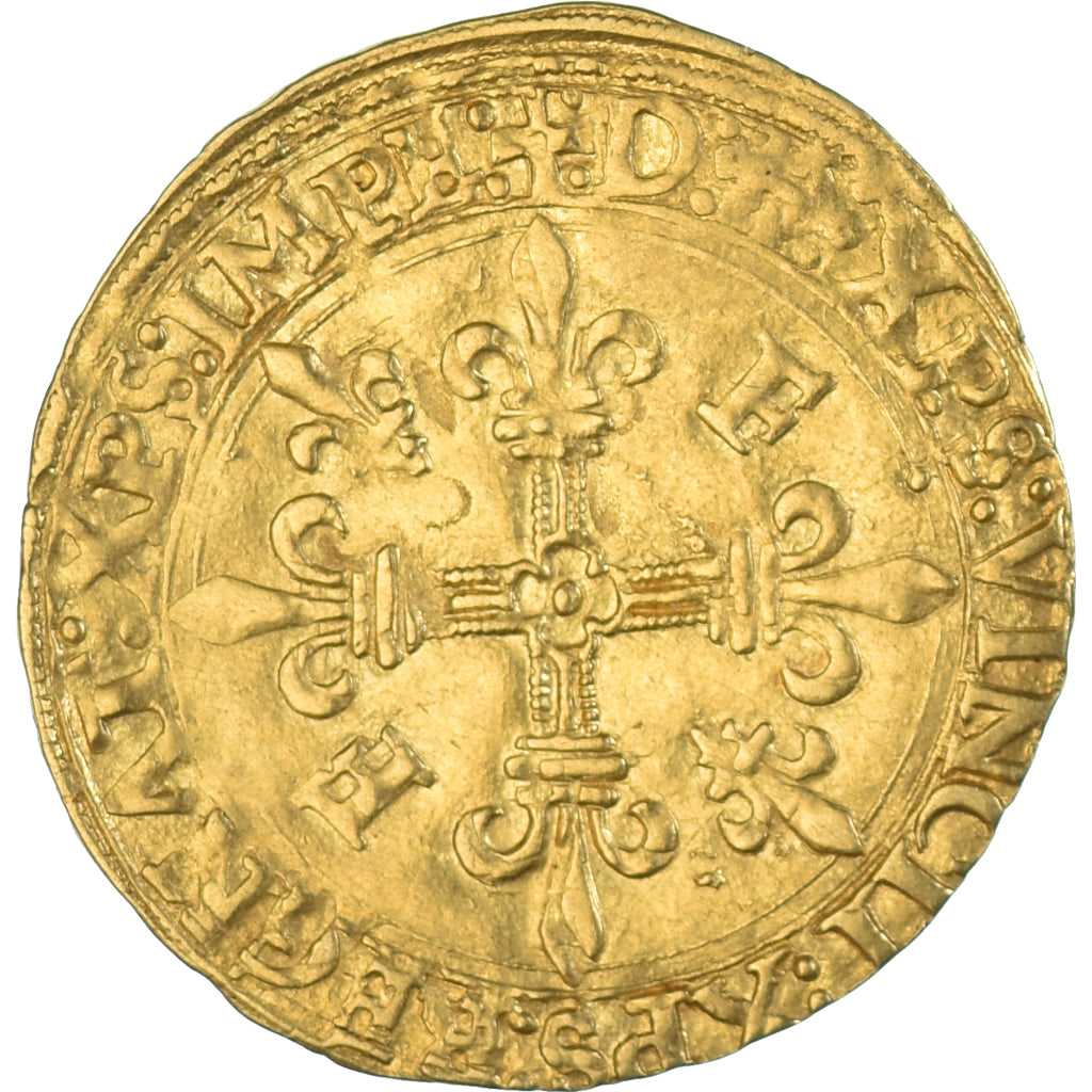 Moneta, Francja, François Ier, Écu d'or au soleil, 1519-1547, Bayonne, Piąty