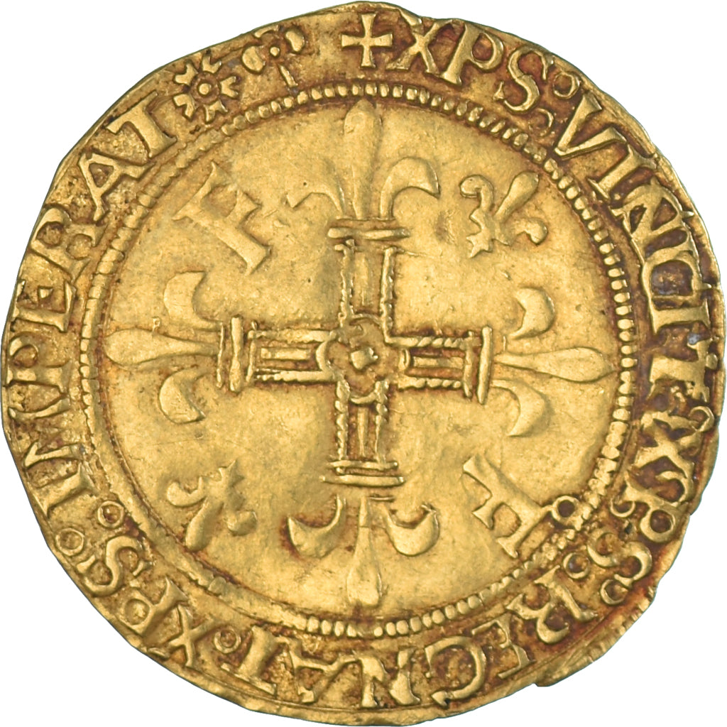 Coin, France, François Ier, Écu d'or au soleil, 1519-1547, Lyon, 5th type