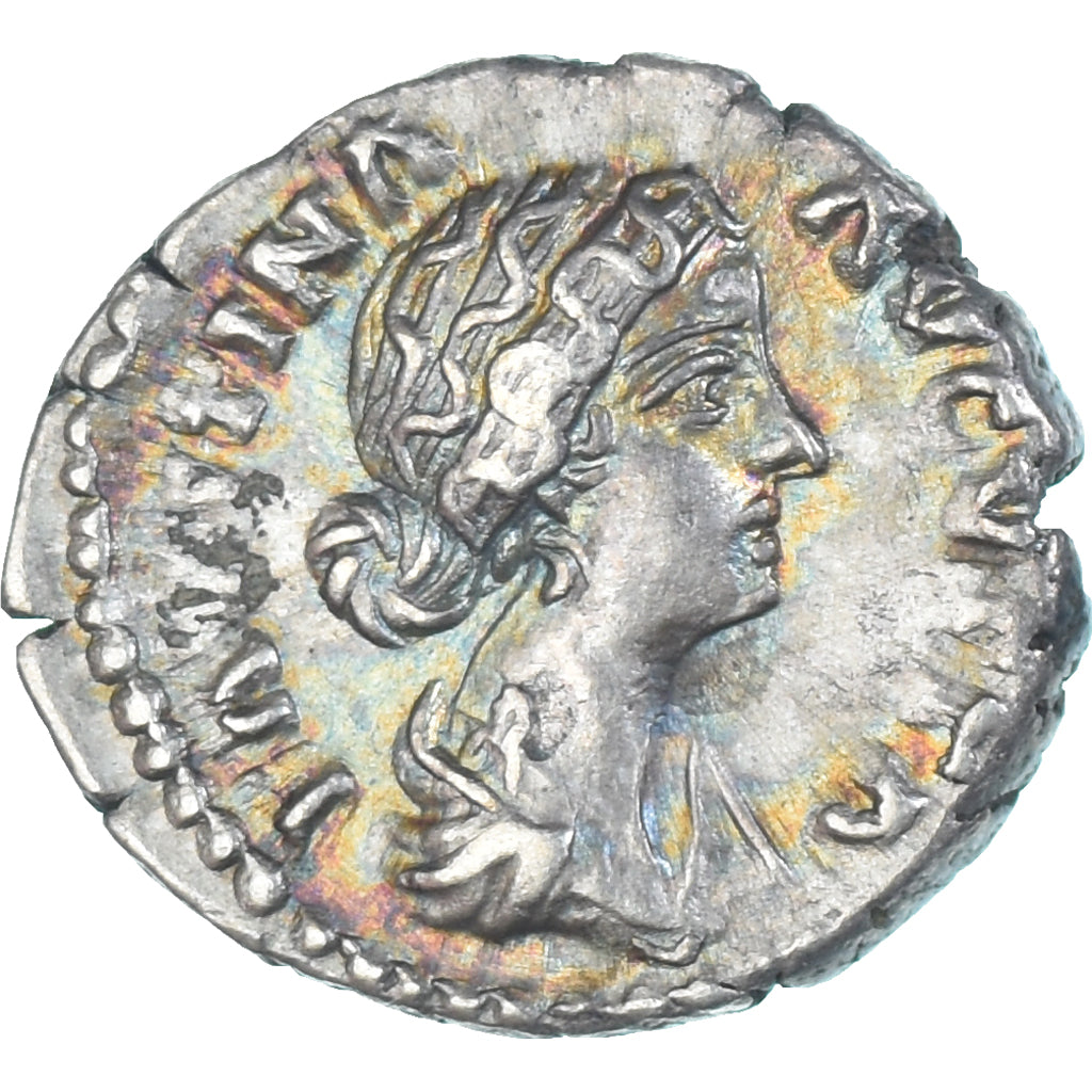 Coin, Faustina II, Denarius, 161-176, Rome, AU(50-53), Silver, RIC:669