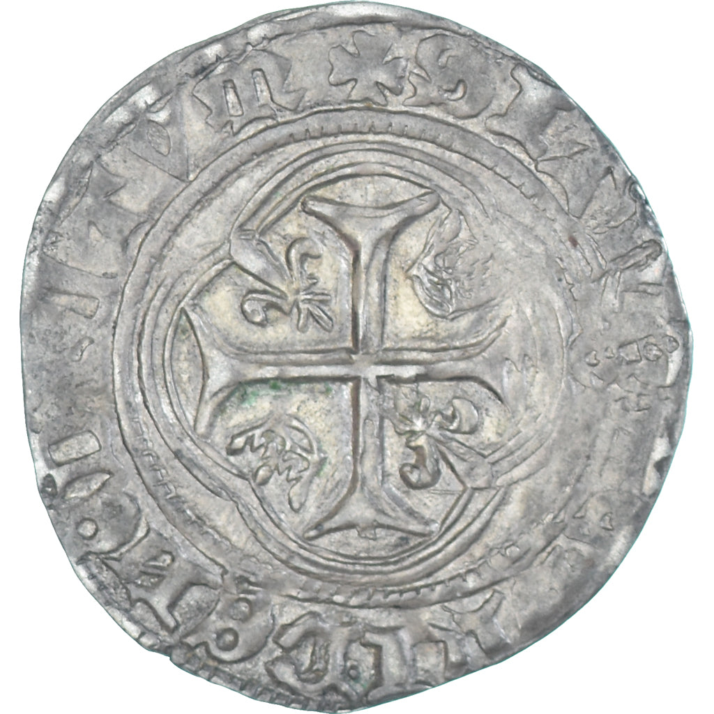Coin, France, Charles VII, Blanc à la couronne, 1436-1461, Toulouse, AU(50-53)