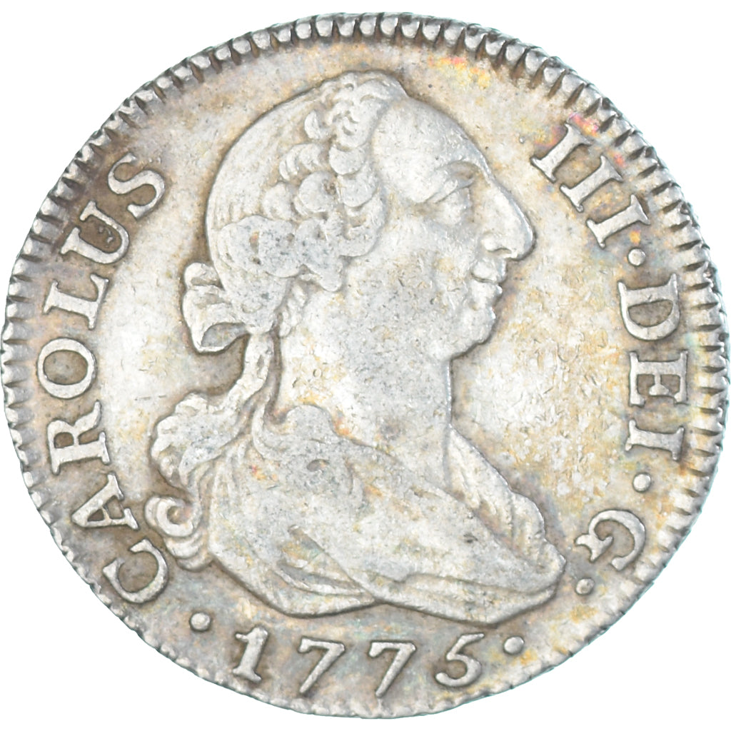 Coin, Spain, Charles III, 2 Reales, 1775, Madrid, AU(50-53), Silver, KM:412.1