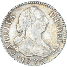 Coin, Spain, Charles III, 2 Reales, 1775, Madrid, AU(50-53), Silver, KM:412.1