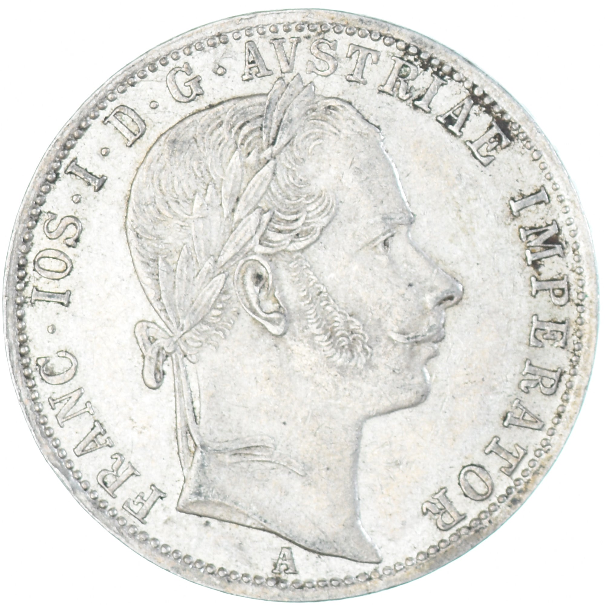 Coin, Austria, Franz Joseph I, 1 Florin, 1861, Vienna, AU(55-58), Silver