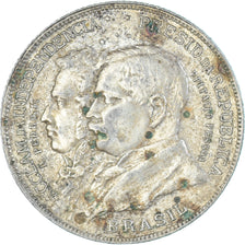 Coin, Brazil, Independence, 2000 Reis, 1922, AU(55-58), Silver, KM:523