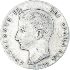 Münze, Italien Staaten, Francesco II, 20 Grana, 1859, Naples, S+, Silber