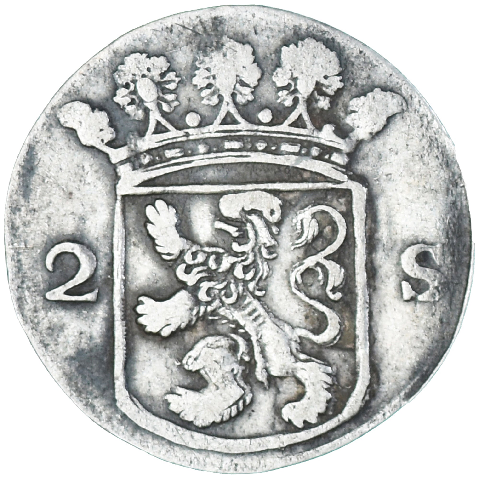 Coin, Netherlands, 2 Stuivers, 1779, VF(30-35), Silver, KM:48
