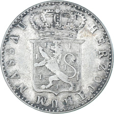 Coin, German States, NASSAU, Wilhelm I, 6 Kreuzer, 1833, EF(40-45), Silver