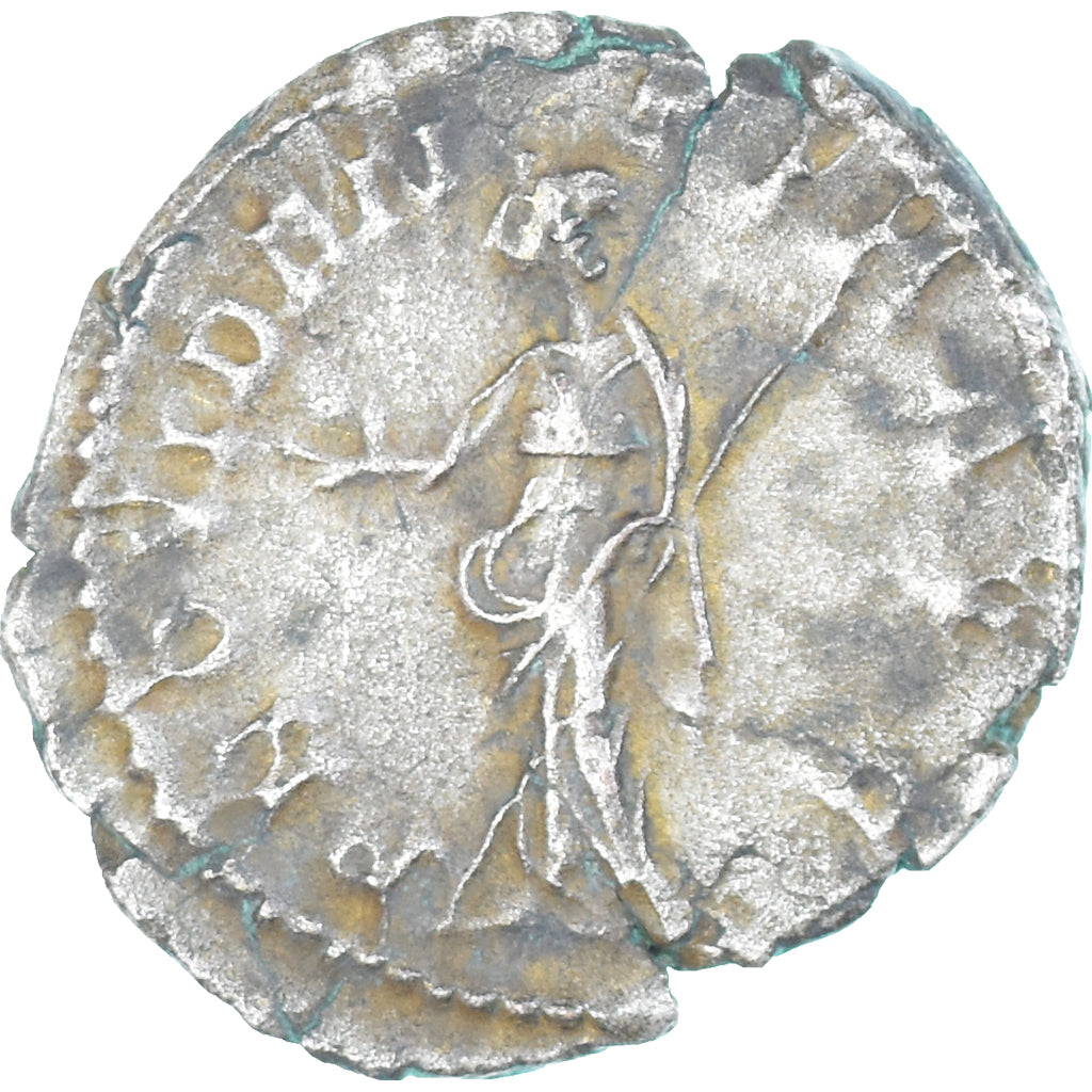 Moneta, Postumus, Antoninianus, 260-269, Lugdunum, VF(20-25), Bilon, RIC:80