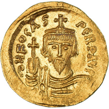 Coin, Phocas, Solidus, 607-610, Constantinople, MS(60-62), Gold, Sear:620