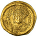 Coin, Justin II, Solidus, 565-578, Constantinople, AU(55-58), Gold, Sear:344
