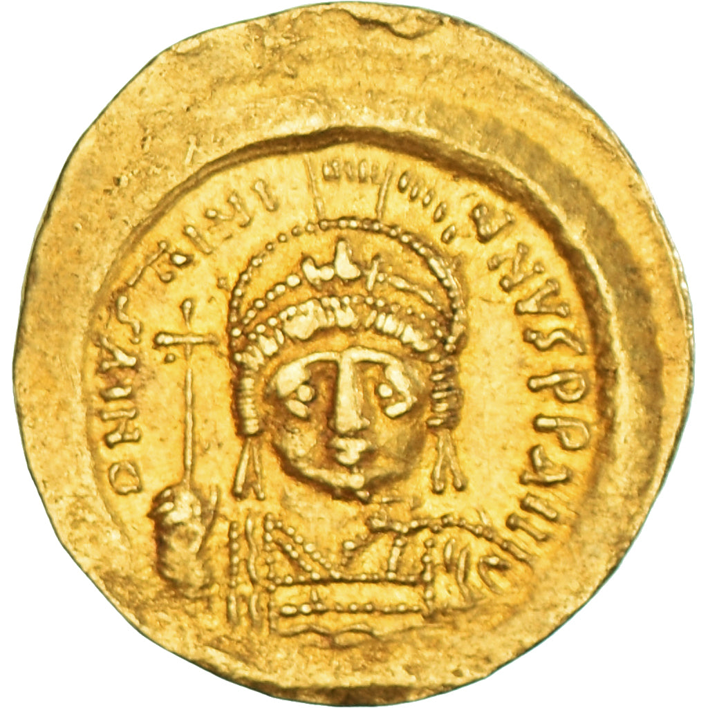 Coin, Justinian I, Solidus, 527-565, Constantinople, AU(50-53), Gold, Sear:140