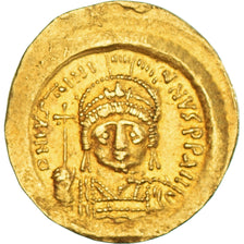 Moneta, Justinian I, Solidus, 527-565, Constantinople, AU(50-53), Złoto