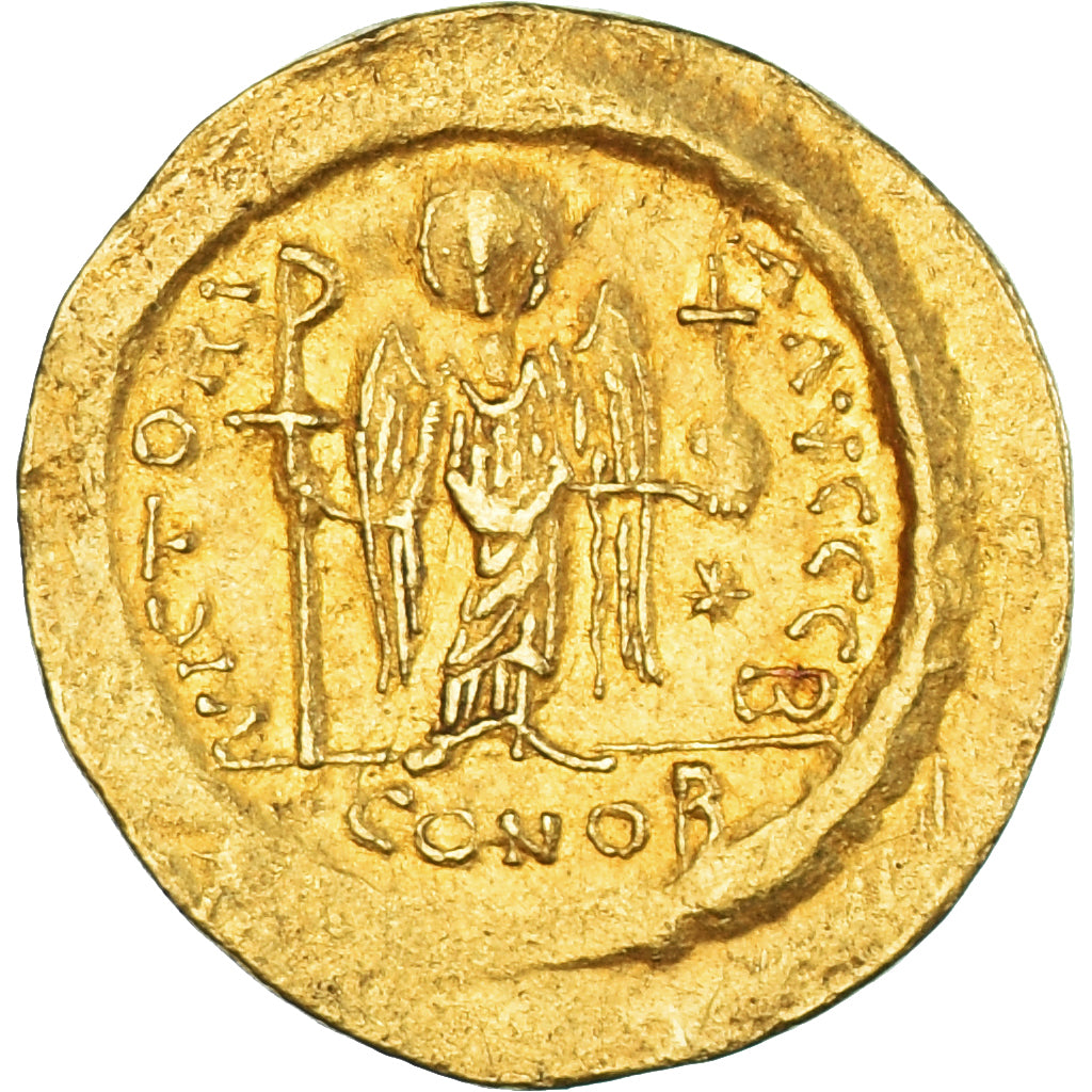 Coin, Justinian I, Solidus, 527-565, Constantinople, AU(50-53), Gold, Sear:140