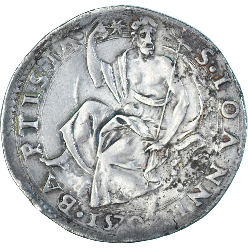 Münze, Italien, Cosimo I Medici, Teston, 1570, Florence, Rare, SS, Silber