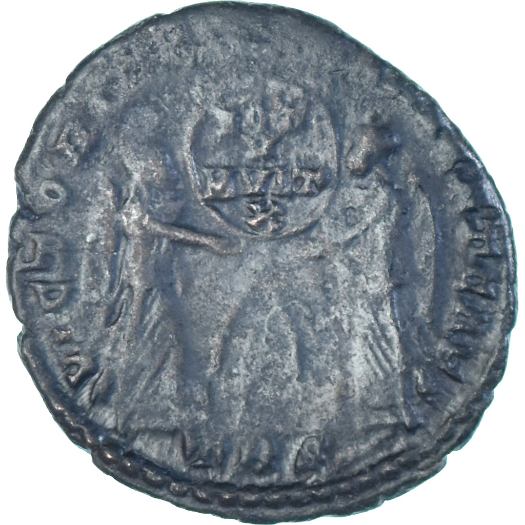Moneta, Magnentius, Follis, 350-353, Trier, VF(30-35), Brązowy, RIC:312