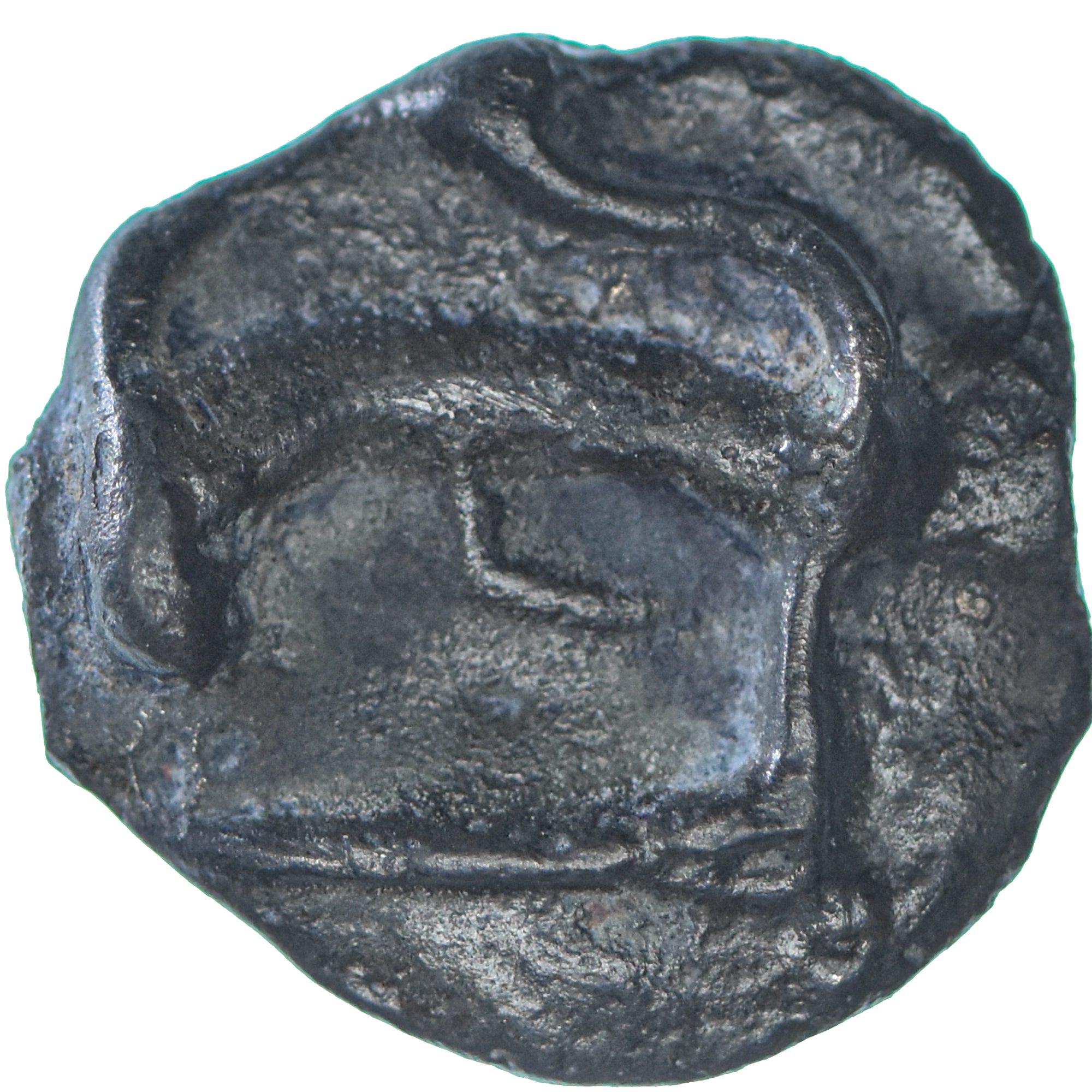 Moneta, Sequani, Potin à la grosse tête, 1st century BC, BB+, Potin