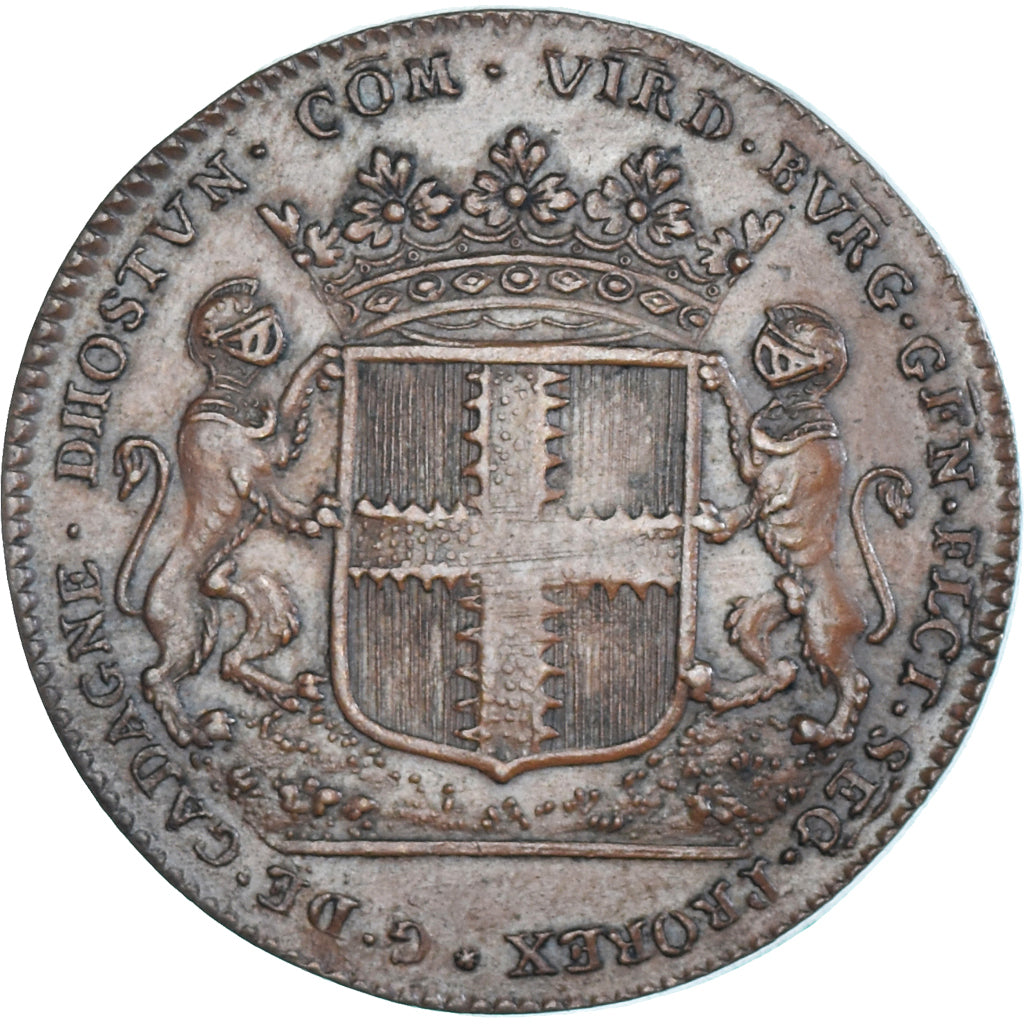 France, Token, Etats de Bourgogne, G. de Gadagne d’Hostun, Elu de la Noblesse