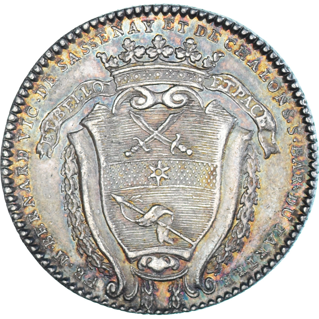 France, Token, Etats de Bourgogne, F-M Bernard, vicomte de Sassenay et de