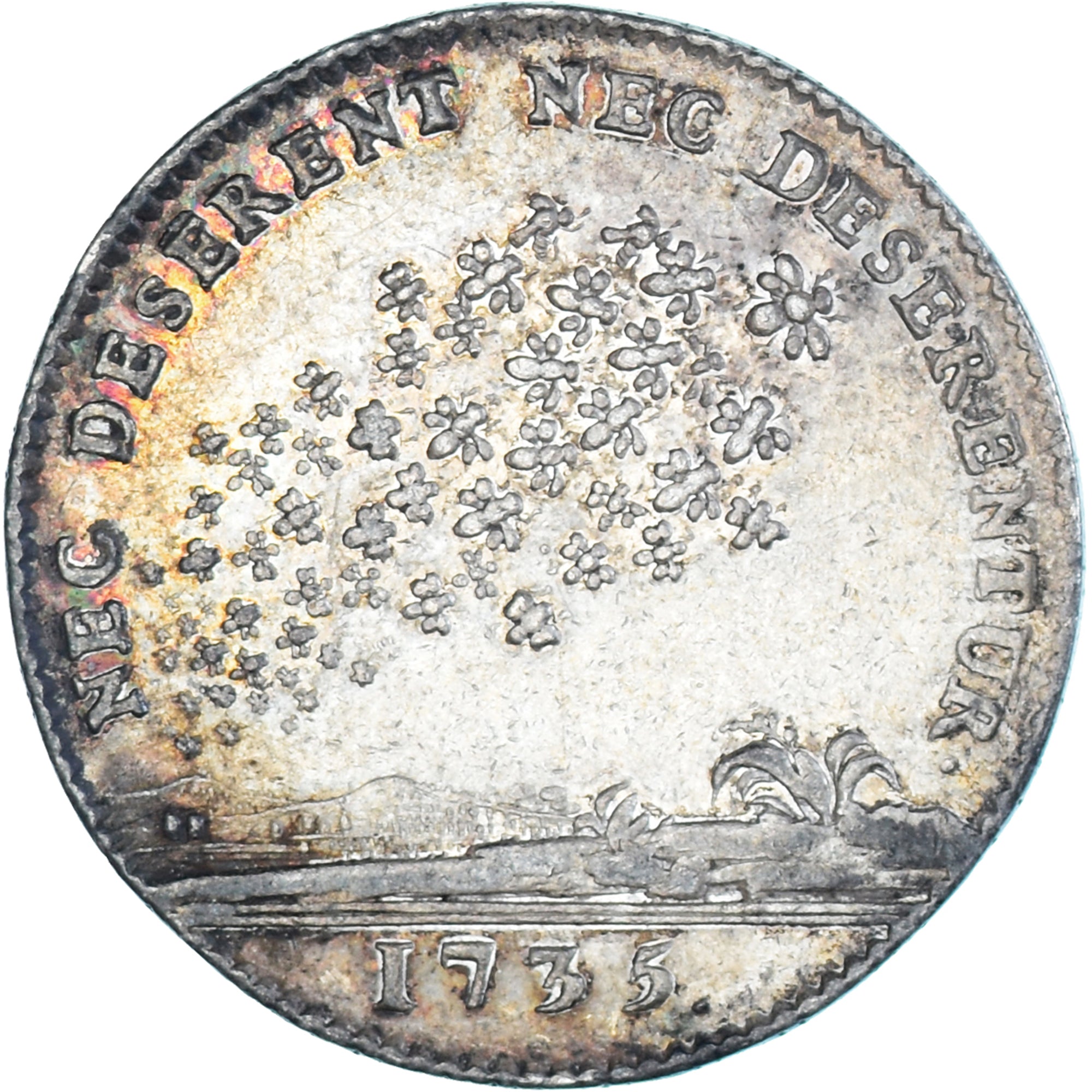 Frankrijk, Token, Etats de Bourgogne, élection du roi de Pologne, 1735, ZF+