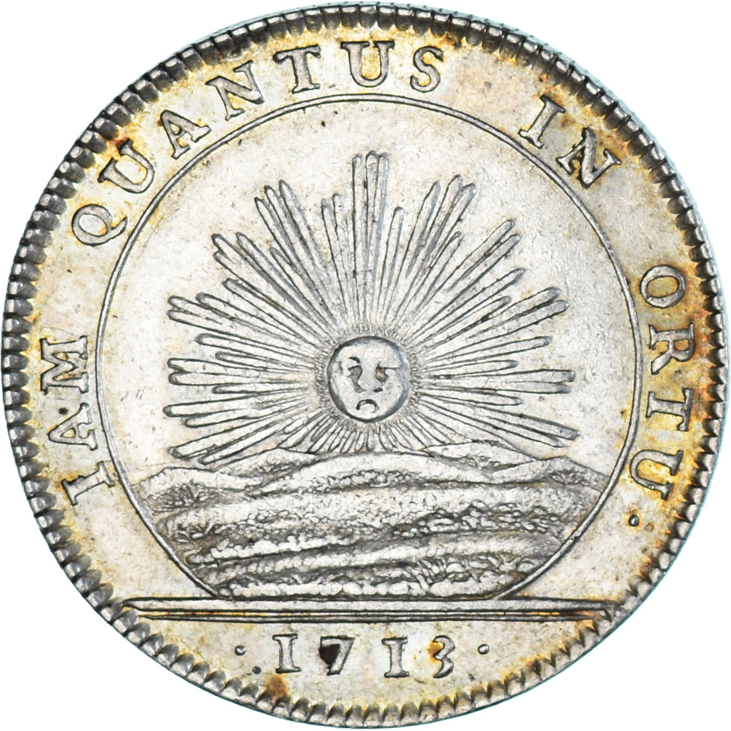 France, Token, Etats de Bourgogne, le dauphin Louis, 1713, AU(55-58), Silver