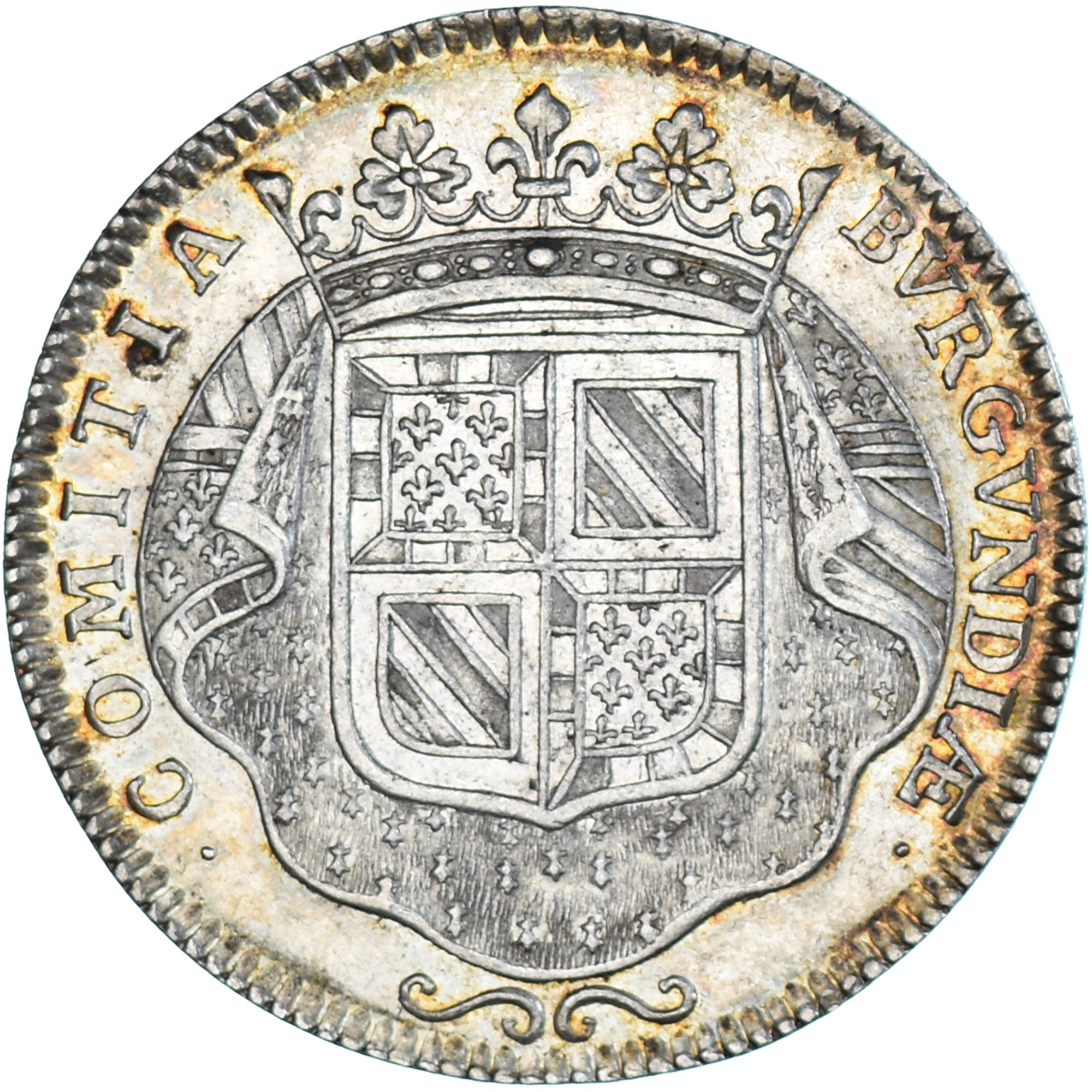 France, Token, Etats de Bourgogne, le dauphin Louis, 1713, AU(55-58), Silver