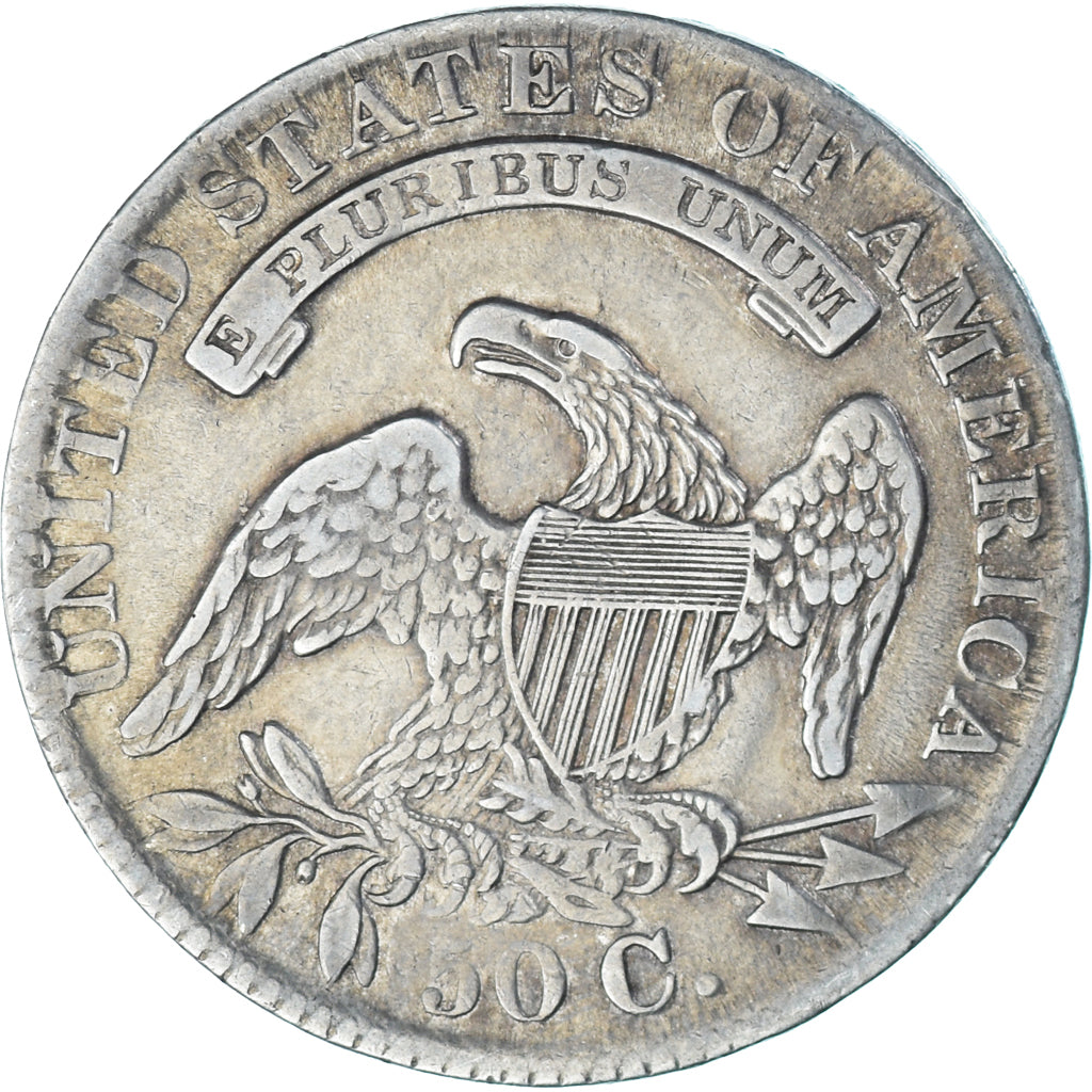 Coin, United States, Capped Bust, Half Dollar, 1833, Philadelphia, EF(40-45)