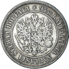 Coin, Finland, Alexander II, Markka, 1874, Helsinki, EF(40-45), Silver, KM:3.2