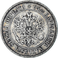 Coin, Finland, Alexander II, Markka, 1874, Helsinki, AU(50-53), Silver, KM:3.2
