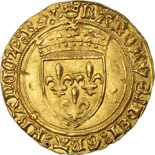 Coin, France, Charles VIII, Écu d'or au soleil, 1483-1494, Rouen, 1st emission