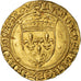 Coin, France, Charles VIII, Écu d'or au soleil, 1483-1494, Rouen, 1st emission