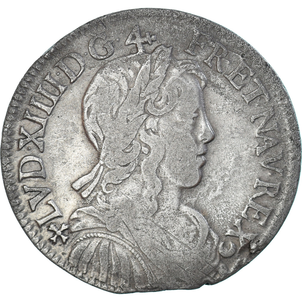 Münze, Frankreich, Louis XIV, 1/2 Écu à la mèche longue, 1659, Angers, S+