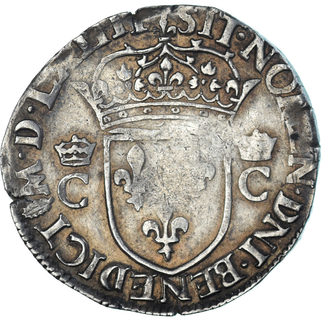Moneta, Francja, Charles IX, Teston, 1564, Nantes, EF(40-45), Srebro