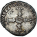 Moneda, Francia, Henri IV, 1/4 Ecu, 1605, Montpellier, Very rare, BC+, Plata