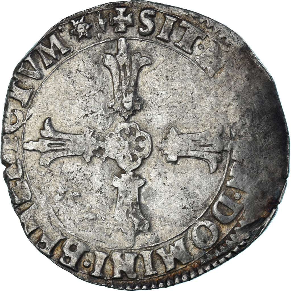 Moneta, Francja, Henri IV, 1/4 Ecu, 1604, Aix-en-Provence, VF(30-35), Srebro