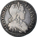 Moneda, Francia, Louis XIV, 1/2 Écu à la mèche longue, 1650, Narbonne, BC+