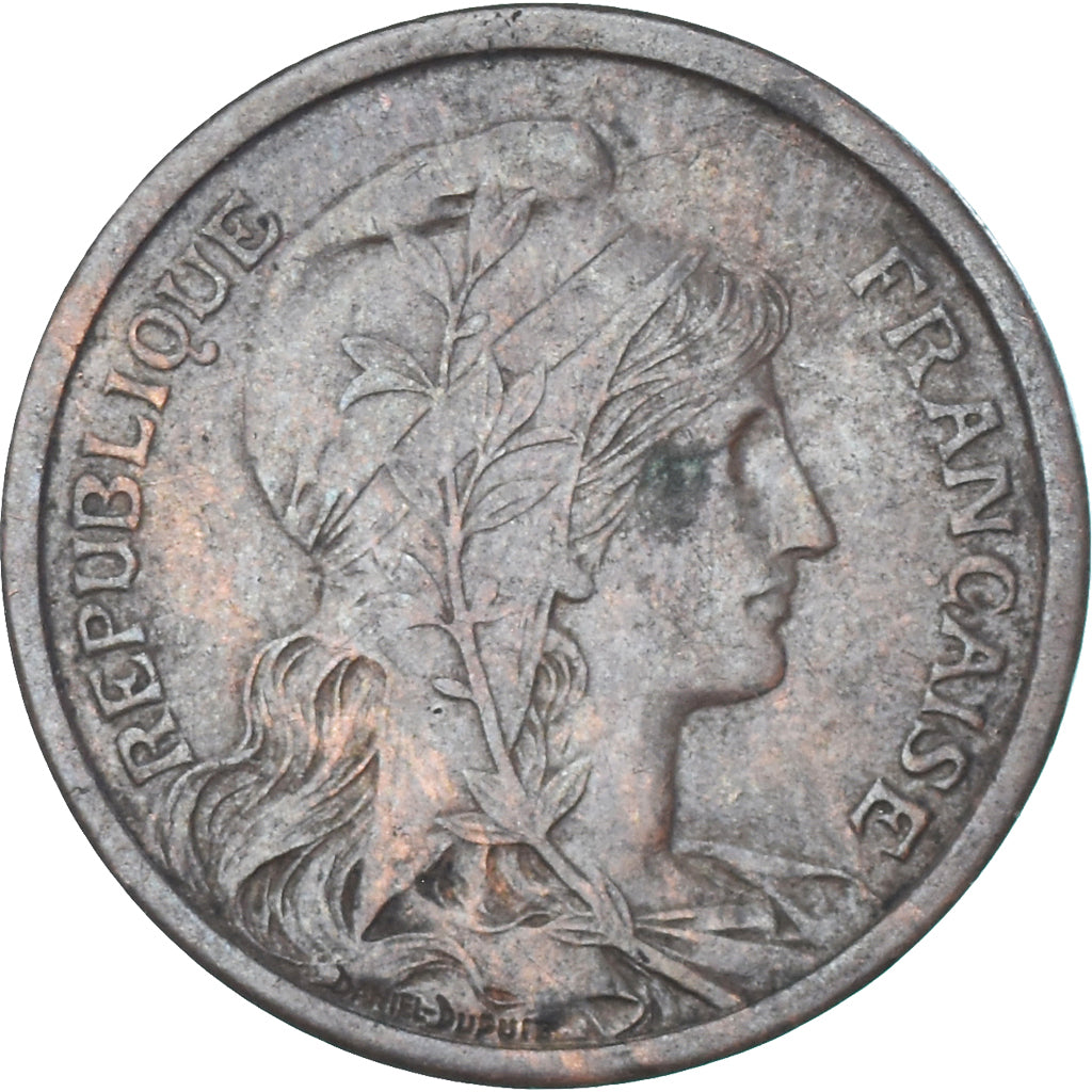 Munten, Frankrijk, Dupuis, 2 Centimes, 1903, Paris, ZF+, Bronzen, KM:841