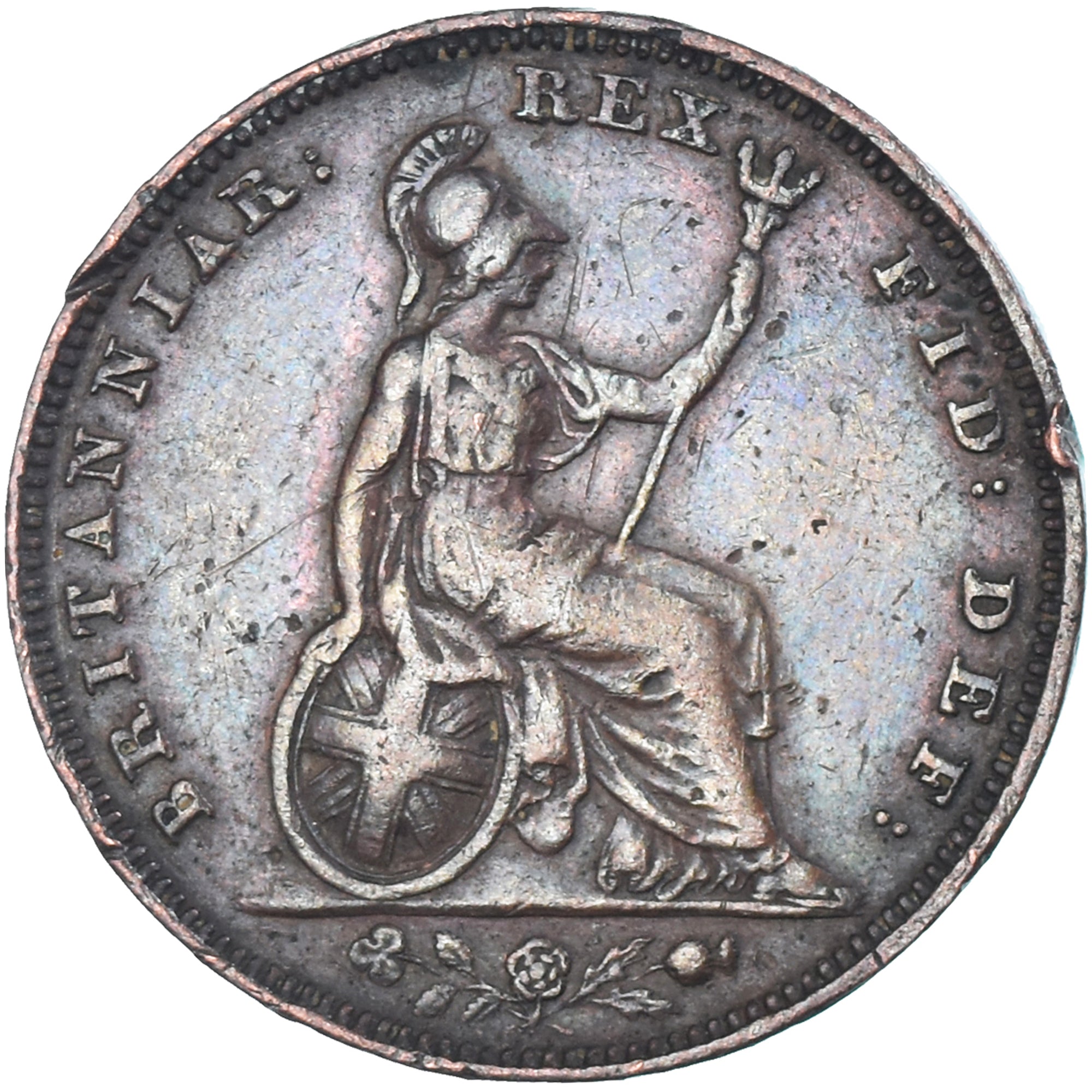 Münze, Großbritannien, George IV, Farthing, 1826, SS, Kupfer, KM:677
